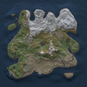 Thumbnail Rust Map: Procedural Map, Size: 3000, Seed: 1723905899, 14 Monuments