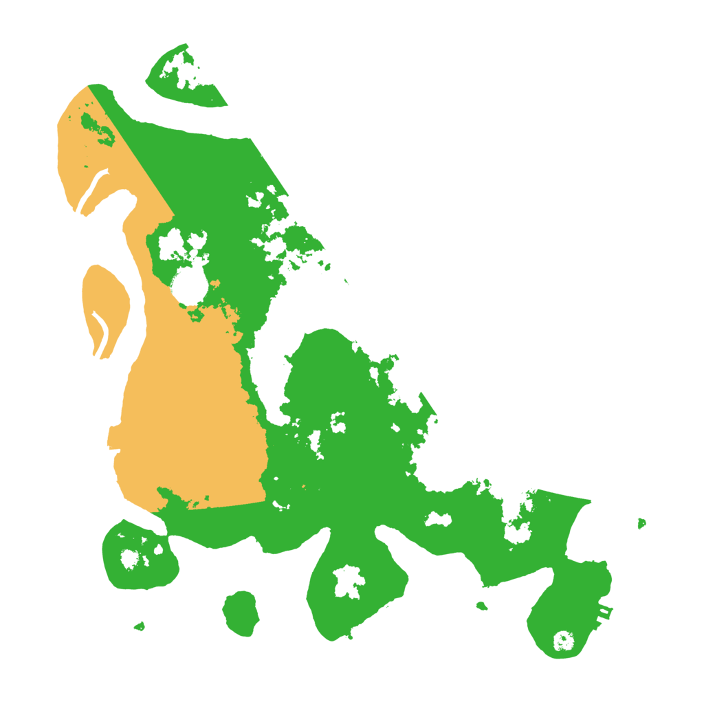 Biome Rust Map: Procedural Map, Size: 3500, Seed: 575780121