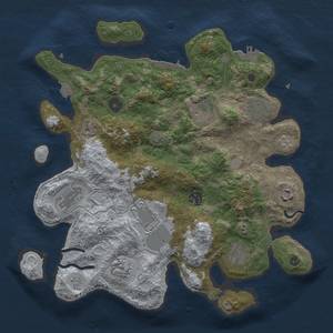 Thumbnail Rust Map: Procedural Map, Size: 3500, Seed: 66519504, 17 Monuments