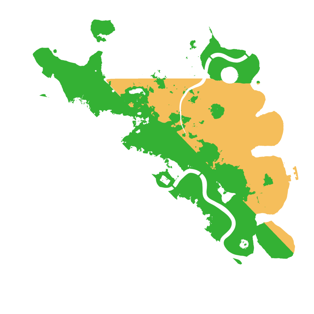 Biome Rust Map: Procedural Map, Size: 3500, Seed: 66519504
