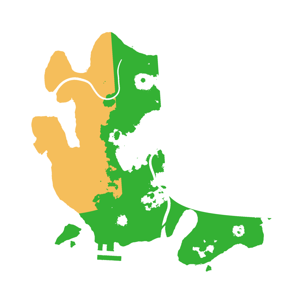 Biome Rust Map: Procedural Map, Size: 2500, Seed: 311805356