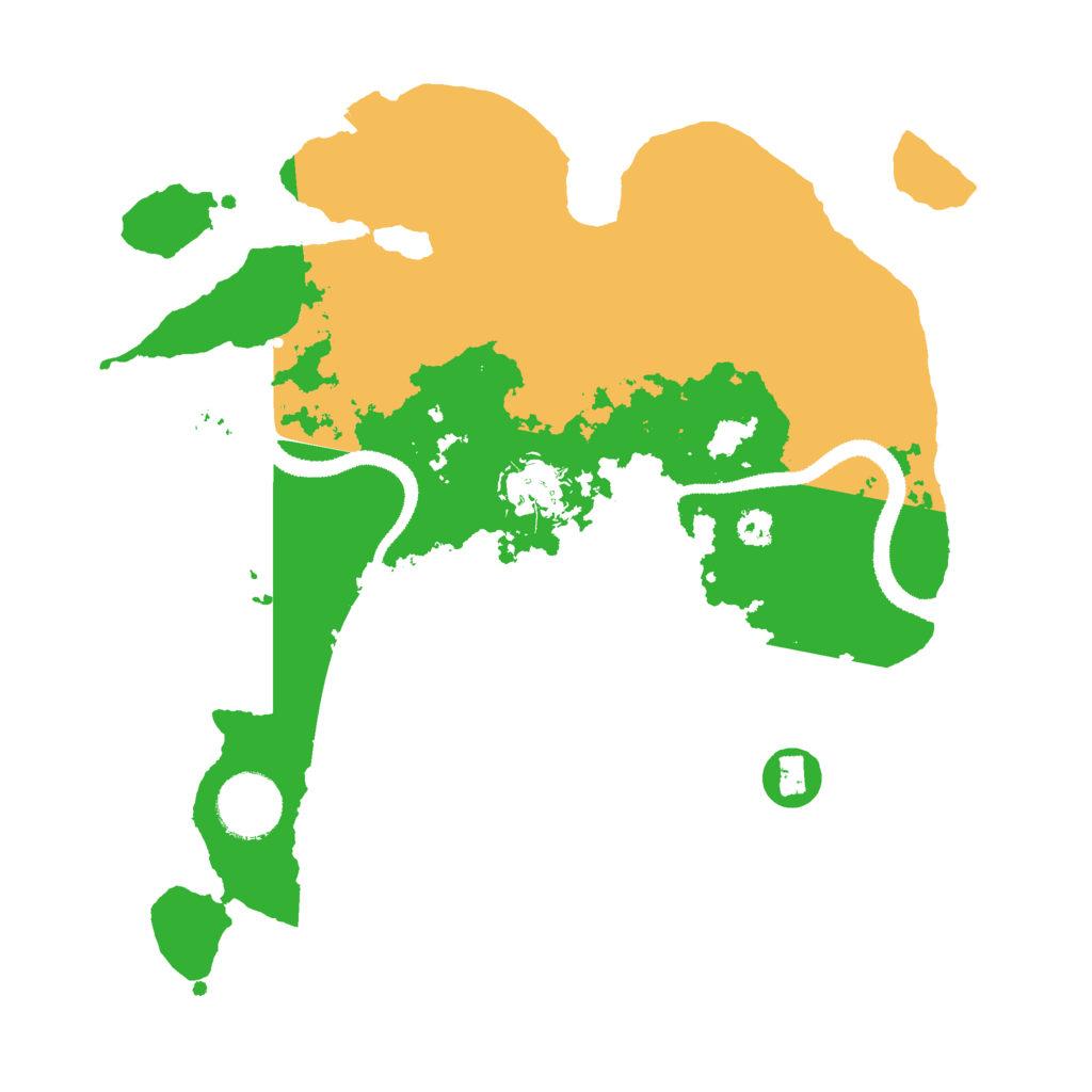 Biome Rust Map: Procedural Map, Size: 3000, Seed: 1628354664