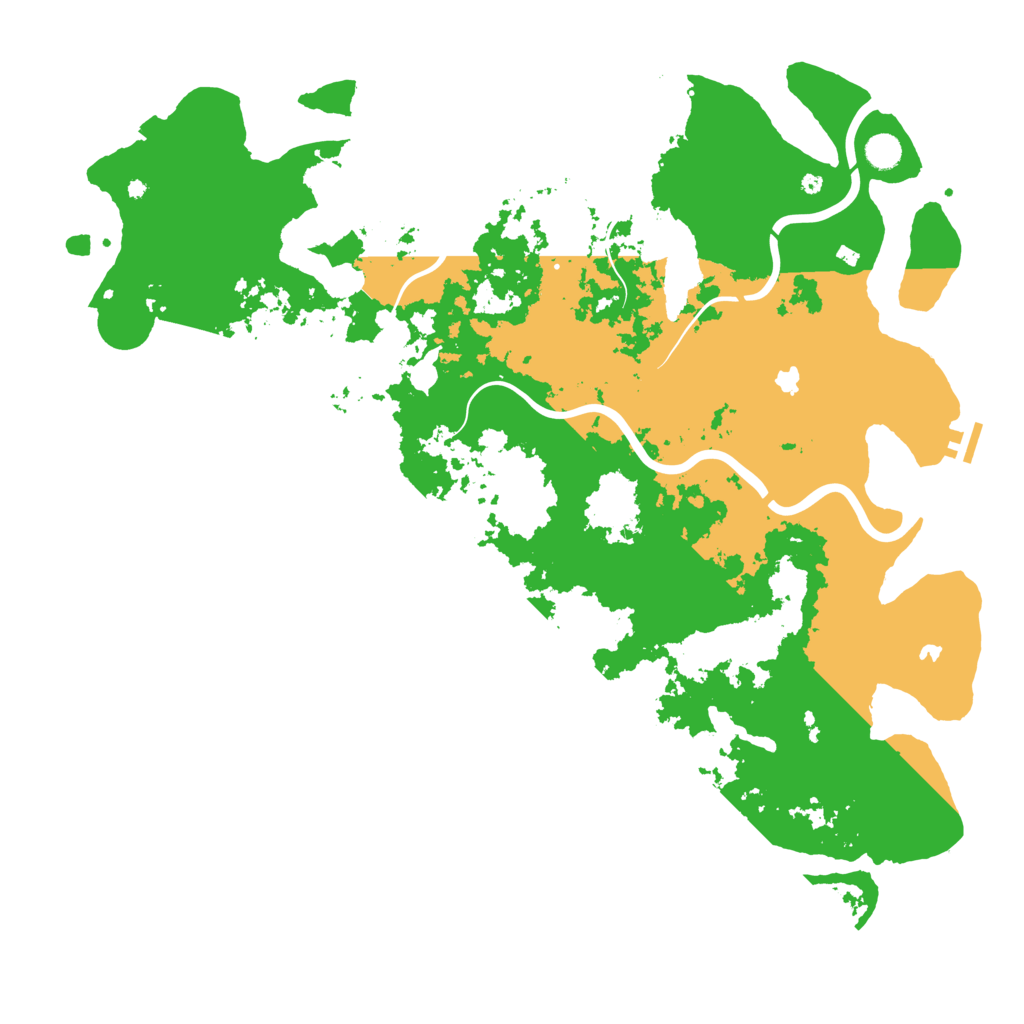 Biome Rust Map: Procedural Map, Size: 5000, Seed: 692704369