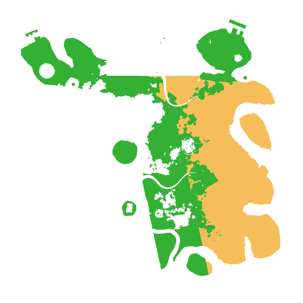 Biome Rust Map: Procedural Map, Size: 3500, Seed: 8202303