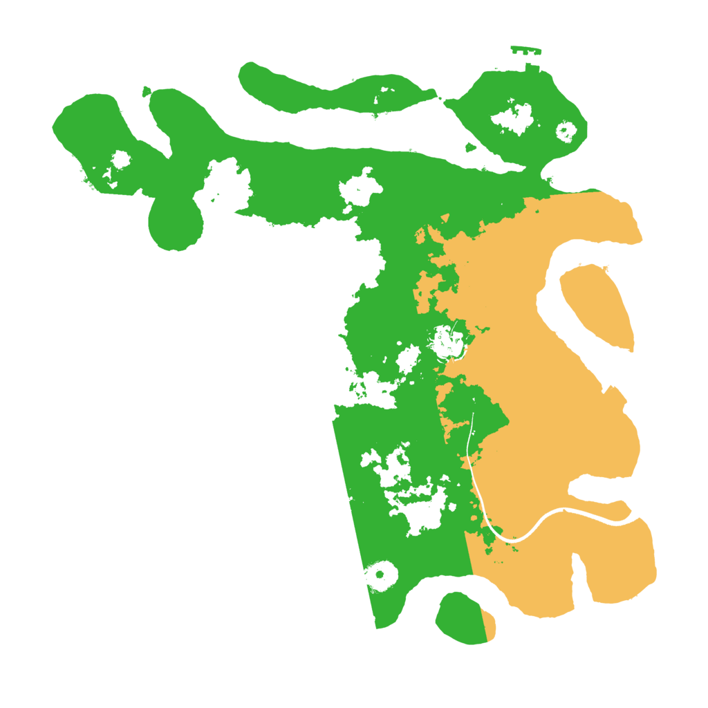 Biome Rust Map: Procedural Map, Size: 3500, Seed: 8202303