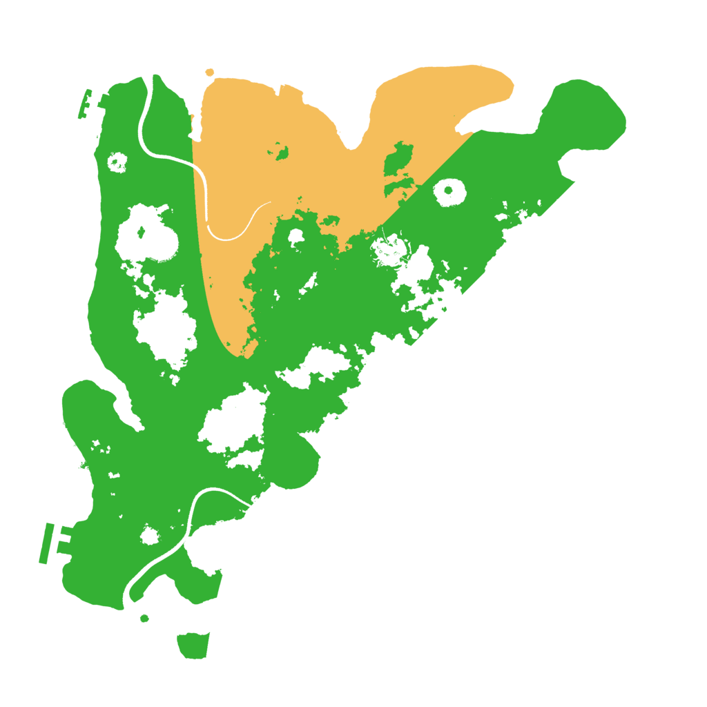 Biome Rust Map: Procedural Map, Size: 3500, Seed: 184627450
