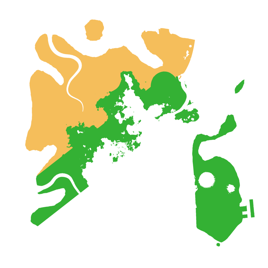 Biome Rust Map: Procedural Map, Size: 3000, Seed: 22290