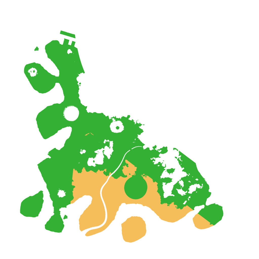 Biome Rust Map: Procedural Map, Size: 3000, Seed: 13848