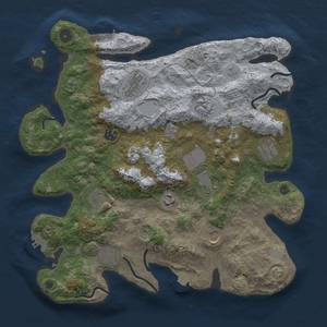 Thumbnail Rust Map: Procedural Map, Size: 3750, Seed: 1204692896, 18 Monuments