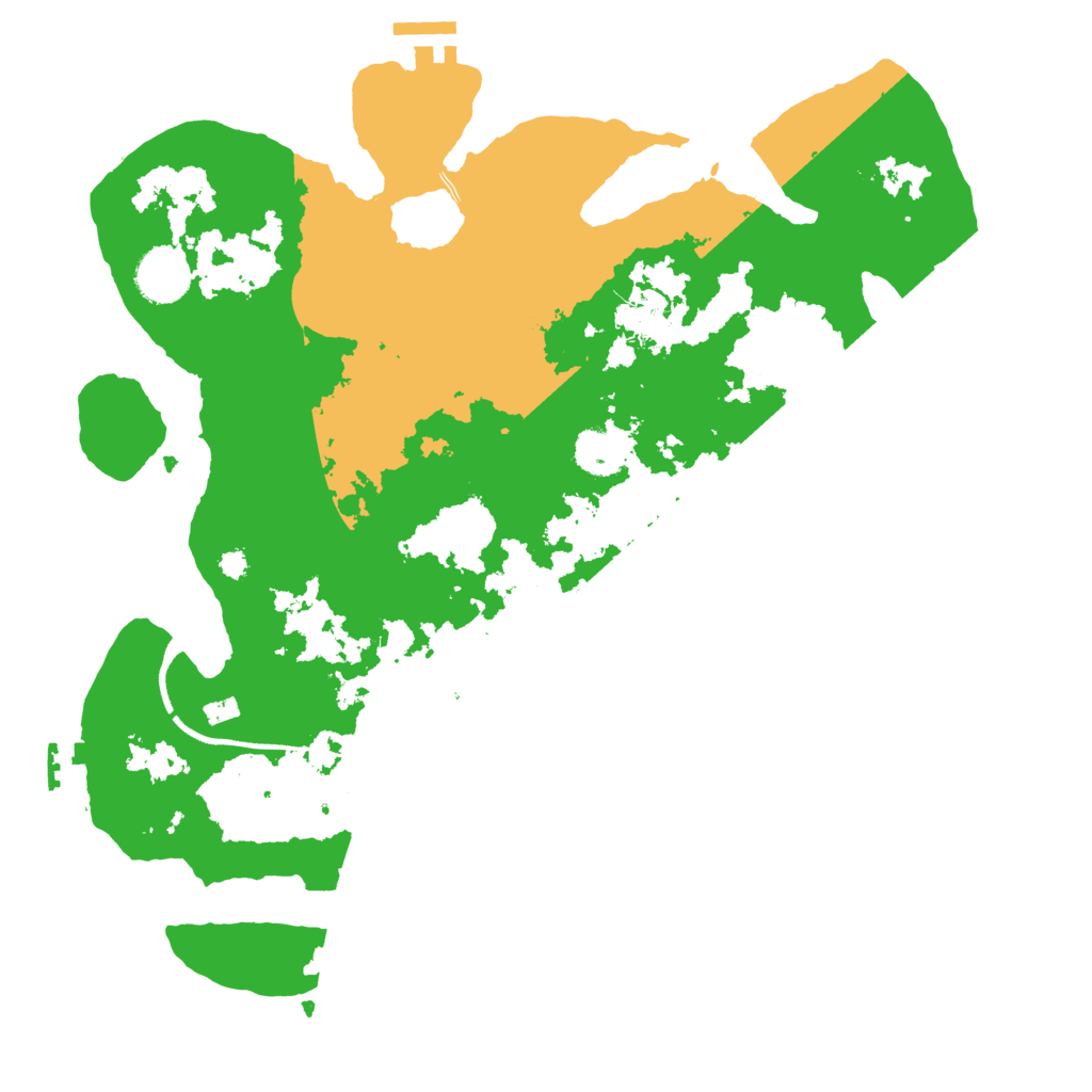 Biome Rust Map: Procedural Map, Size: 3500, Seed: 4123432