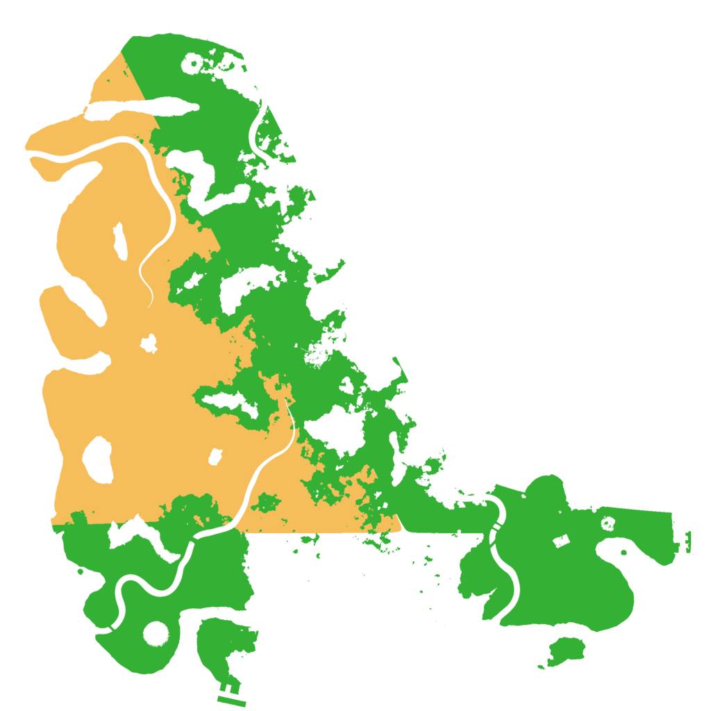 Biome Rust Map: Procedural Map, Size: 5000, Seed: 5277