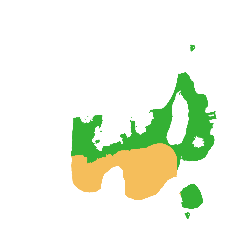 Biome Rust Map: Procedural Map, Size: 2000, Seed: 1338961510