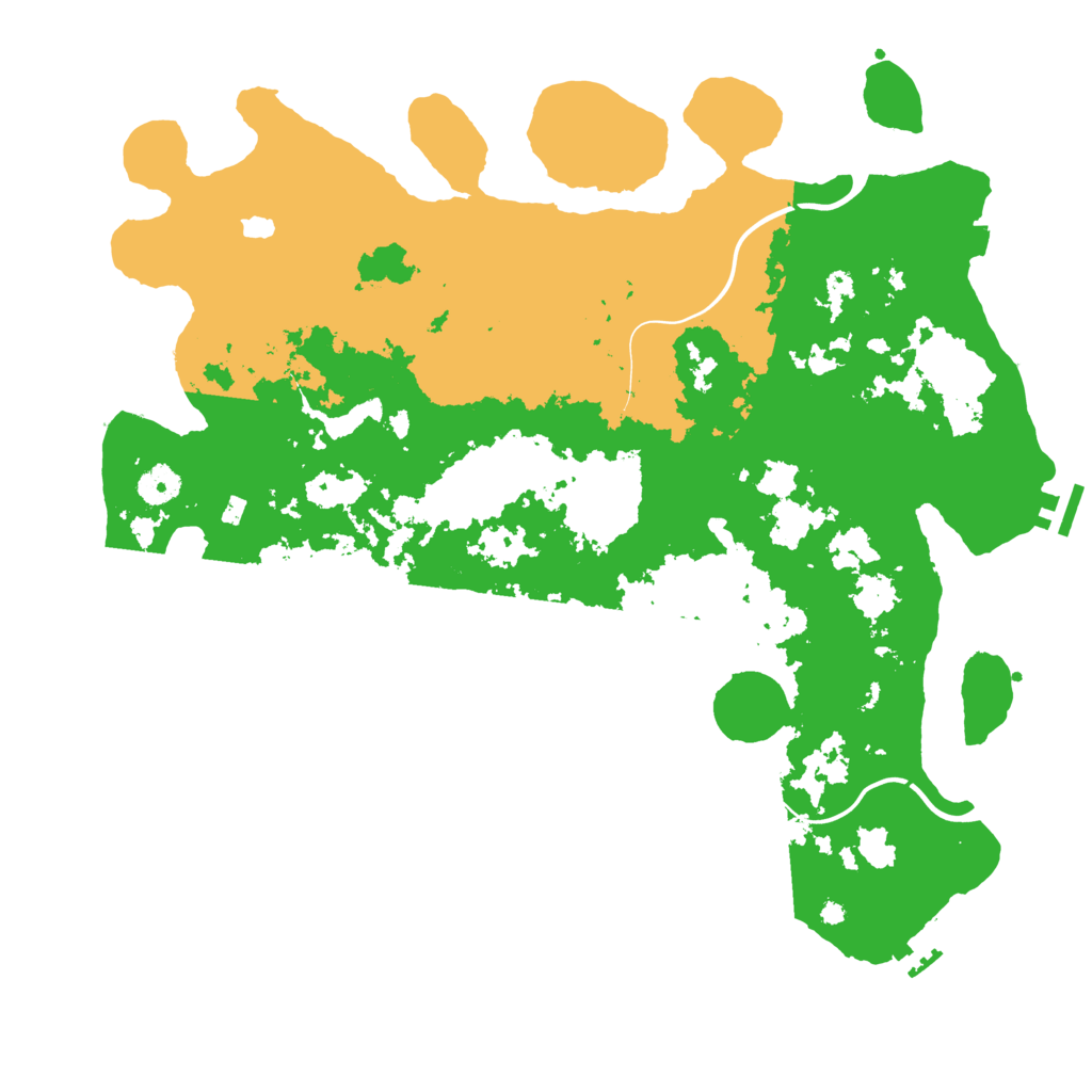 Biome Rust Map: Procedural Map, Size: 4166, Seed: 1566