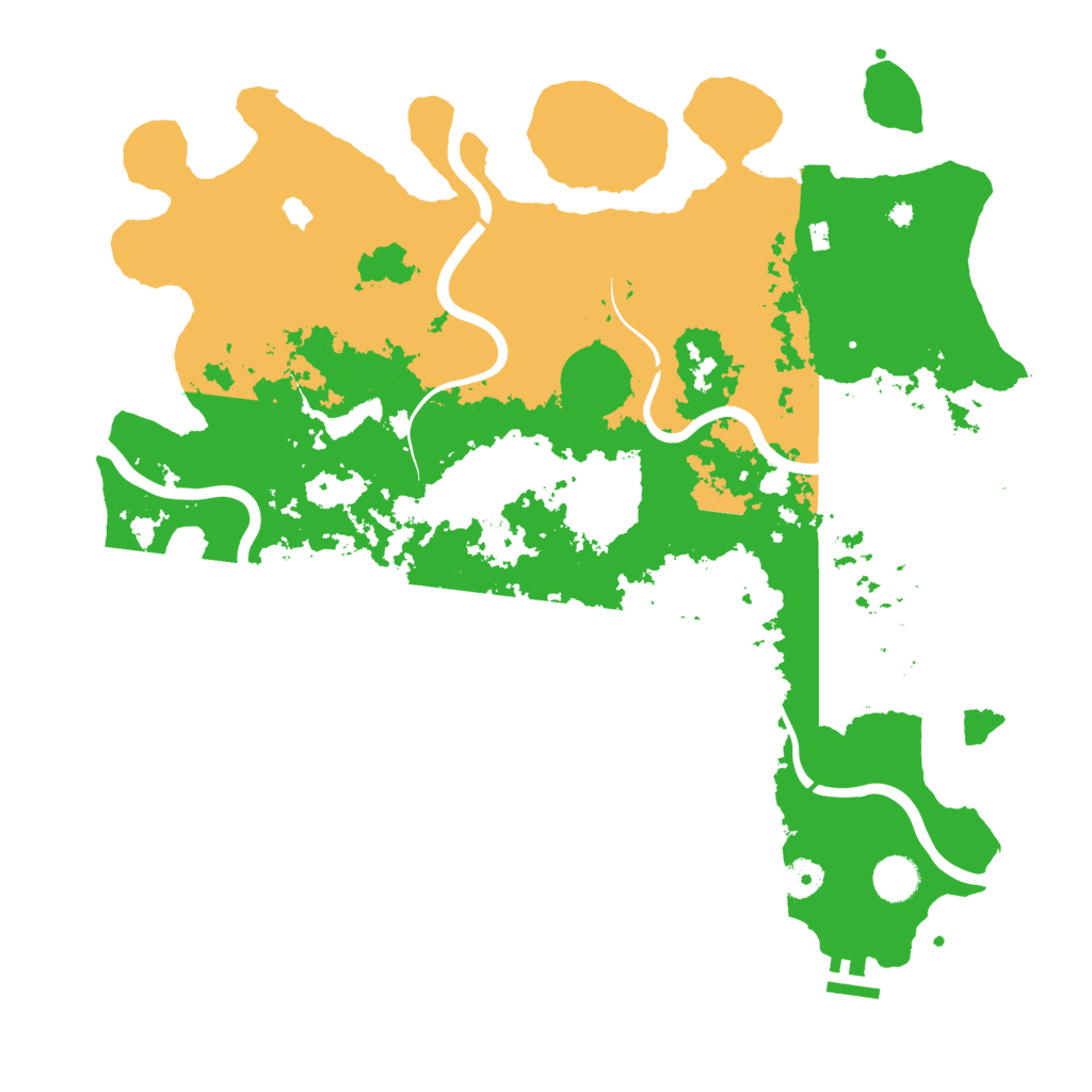 Biome Rust Map: Procedural Map, Size: 4166, Seed: 1566