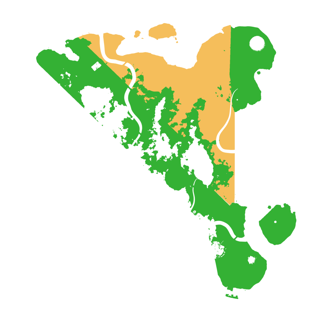 Biome Rust Map: Procedural Map, Size: 3700, Seed: 101