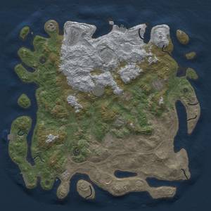 Thumbnail Rust Map: Procedural Map, Size: 4500, Seed: 19581085, 18 Monuments