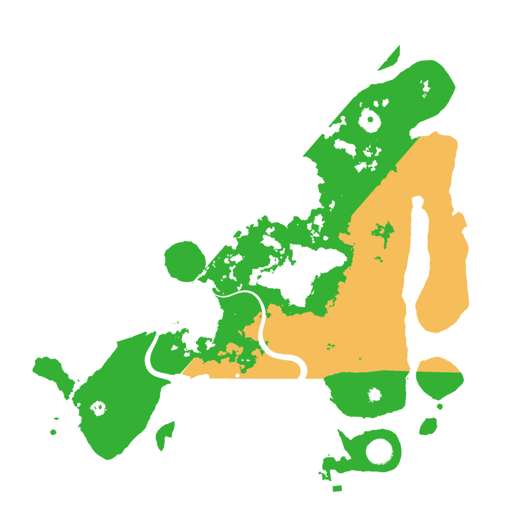 Biome Rust Map: Procedural Map, Size: 3500, Seed: 49245