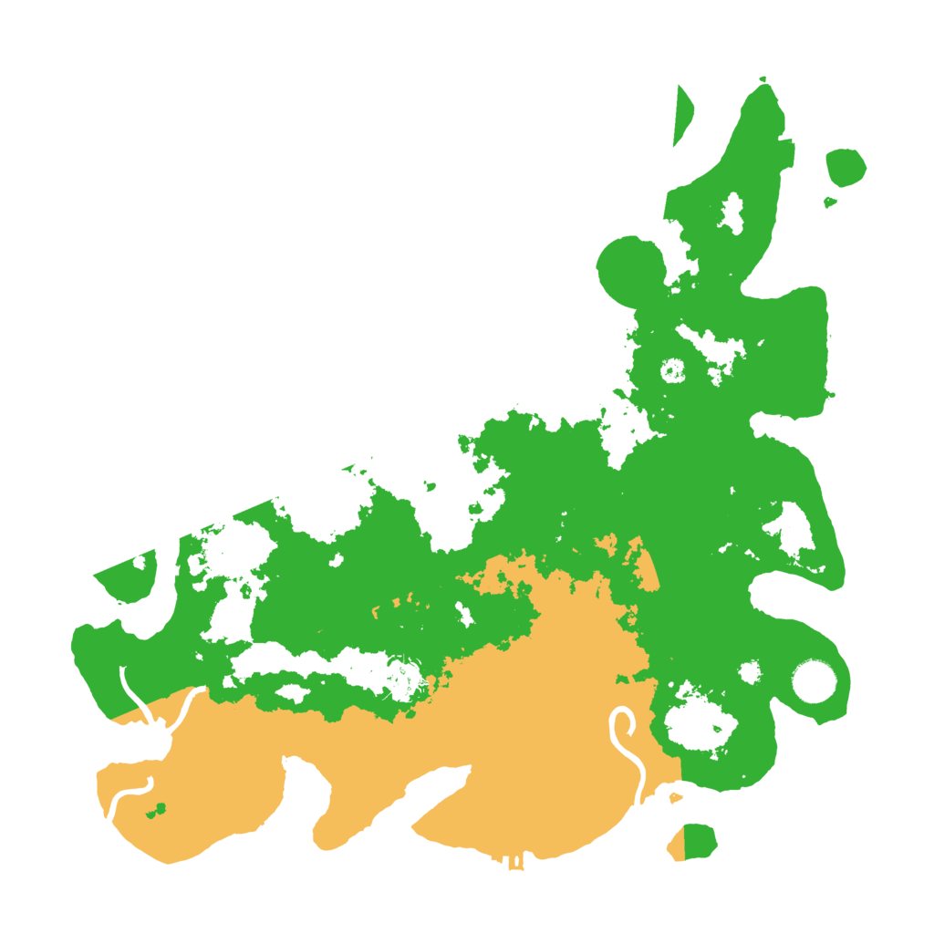 Biome Rust Map: Procedural Map, Size: 3800, Seed: 2021
