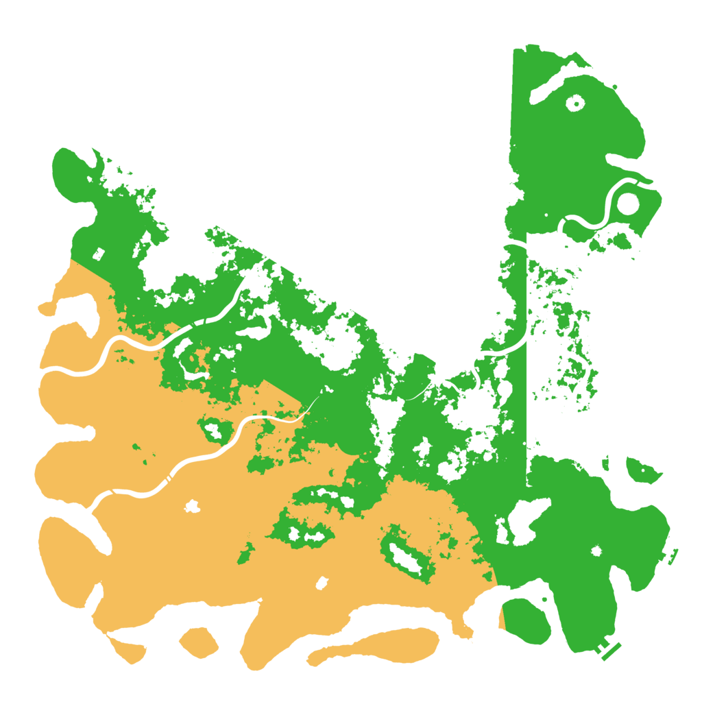Biome Rust Map: Procedural Map, Size: 6000, Seed: 20190