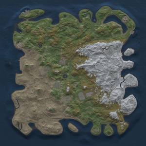 Thumbnail Rust Map: Procedural Map, Size: 4800, Seed: 93745993, 18 Monuments