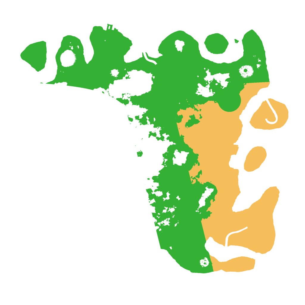 Biome Rust Map: Procedural Map, Size: 3500, Seed: 73448