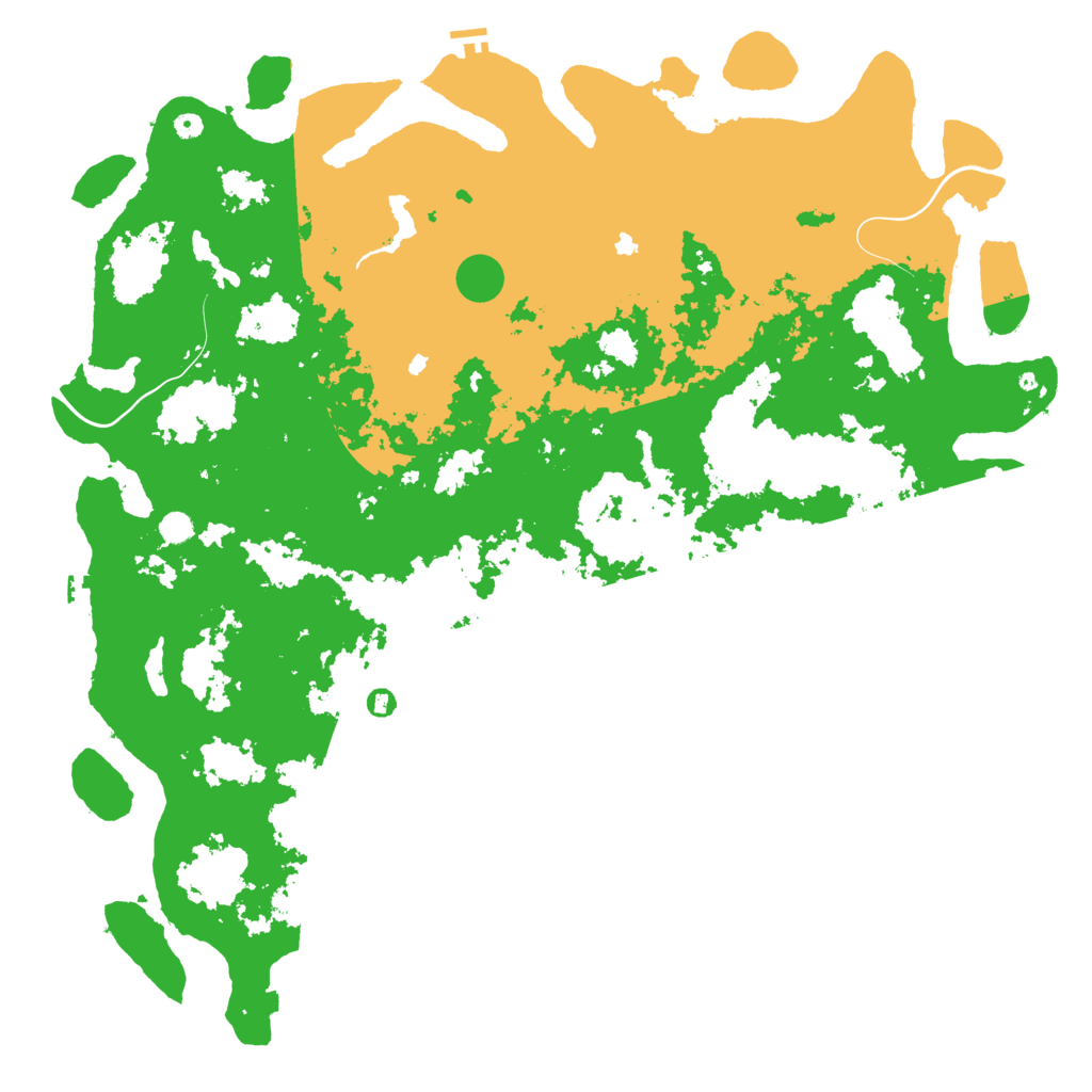 Biome Rust Map: Procedural Map, Size: 6000, Seed: 974290722