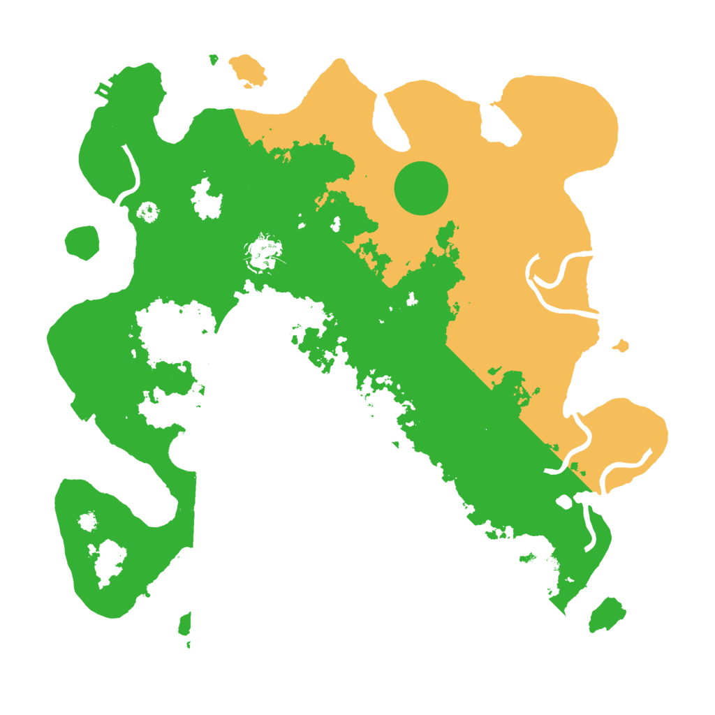 Biome Rust Map: Procedural Map, Size: 3500, Seed: 1243092726