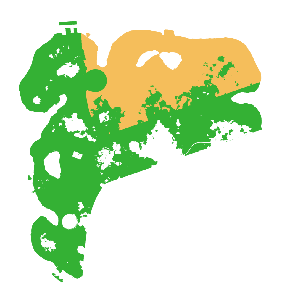 Biome Rust Map: Procedural Map, Size: 3500, Seed: 377916221