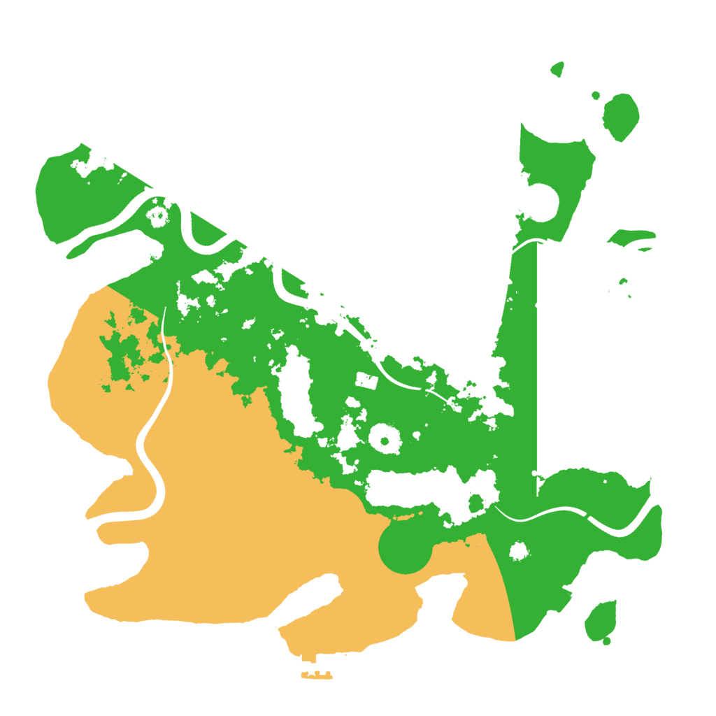 Biome Rust Map: Procedural Map, Size: 3500, Seed: 2077882503