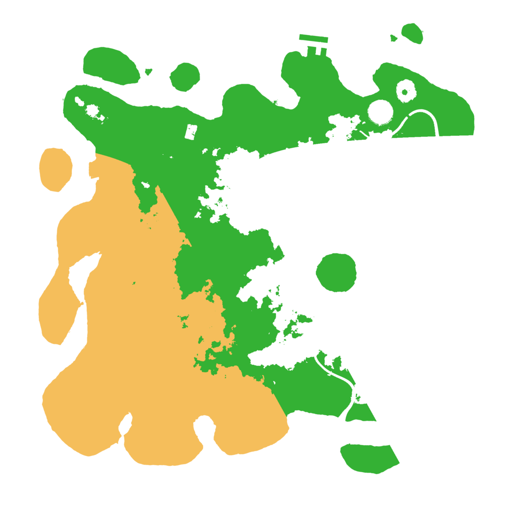 Biome Rust Map: Procedural Map, Size: 3600, Seed: 9696