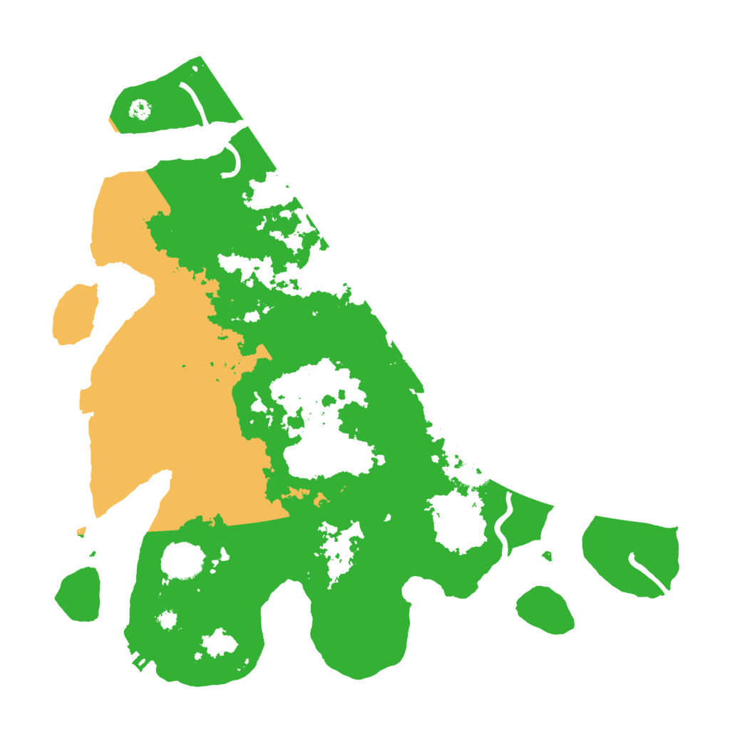 Biome Rust Map: Procedural Map, Size: 3500, Seed: 264228182