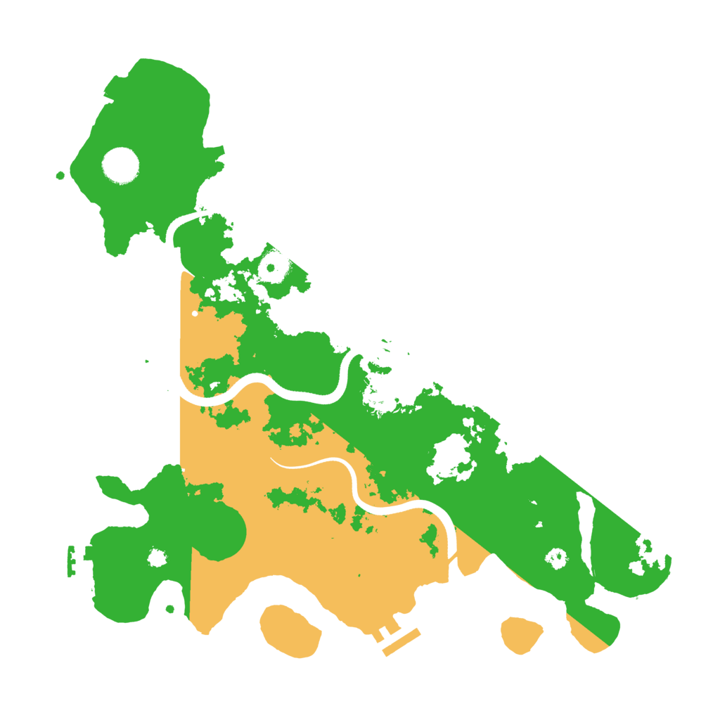 Biome Rust Map: Procedural Map, Size: 3500, Seed: 1296306307