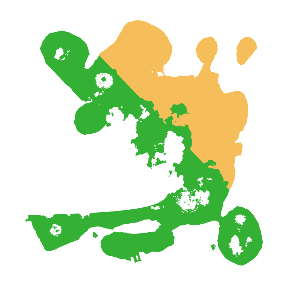 Biome Rust Map: Procedural Map, Size: 2600, Seed: 858629002