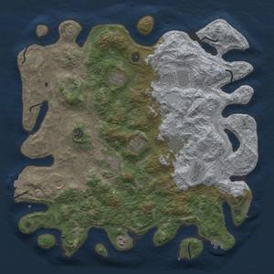 Thumbnail Rust Map: Procedural Map, Size: 4500, Seed: 146000, 18 Monuments