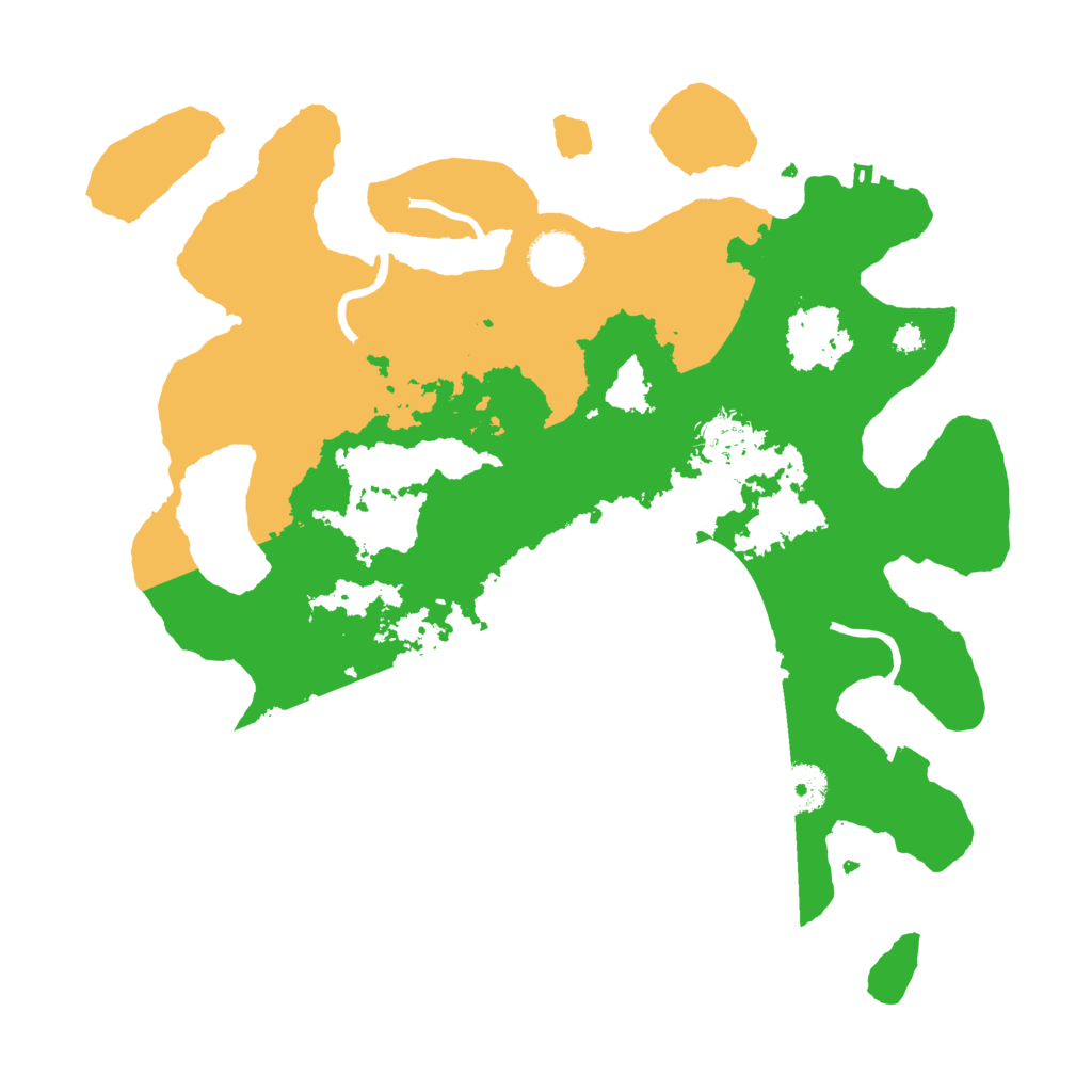 Biome Rust Map: Procedural Map, Size: 3500, Seed: 20230812