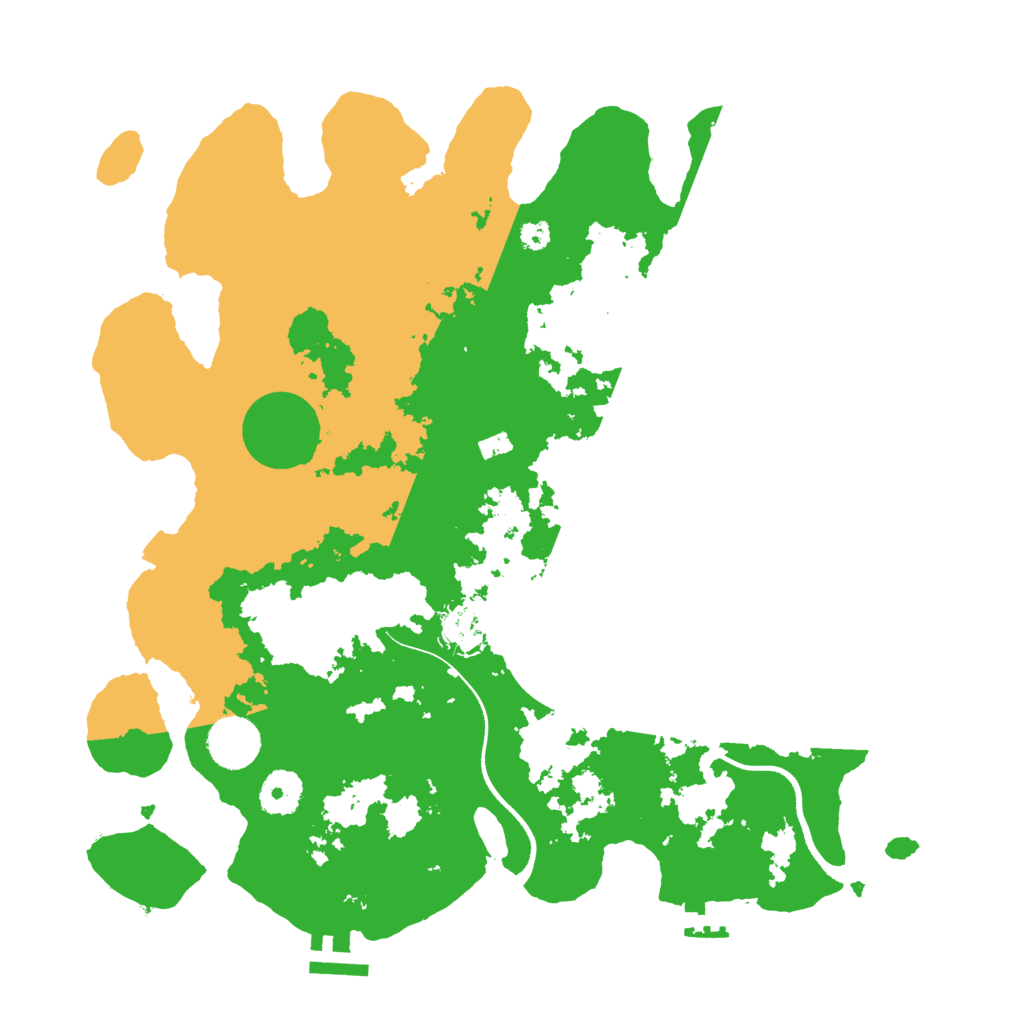 Biome Rust Map: Procedural Map, Size: 3500, Seed: 694206