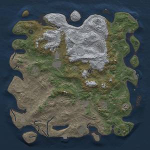 Thumbnail Rust Map: Procedural Map, Size: 4500, Seed: 409698515, 18 Monuments