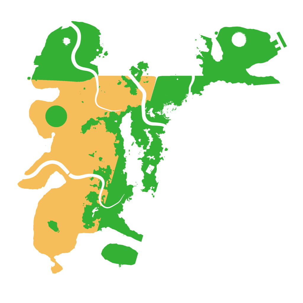 Biome Rust Map: Procedural Map, Size: 3700, Seed: 461549383