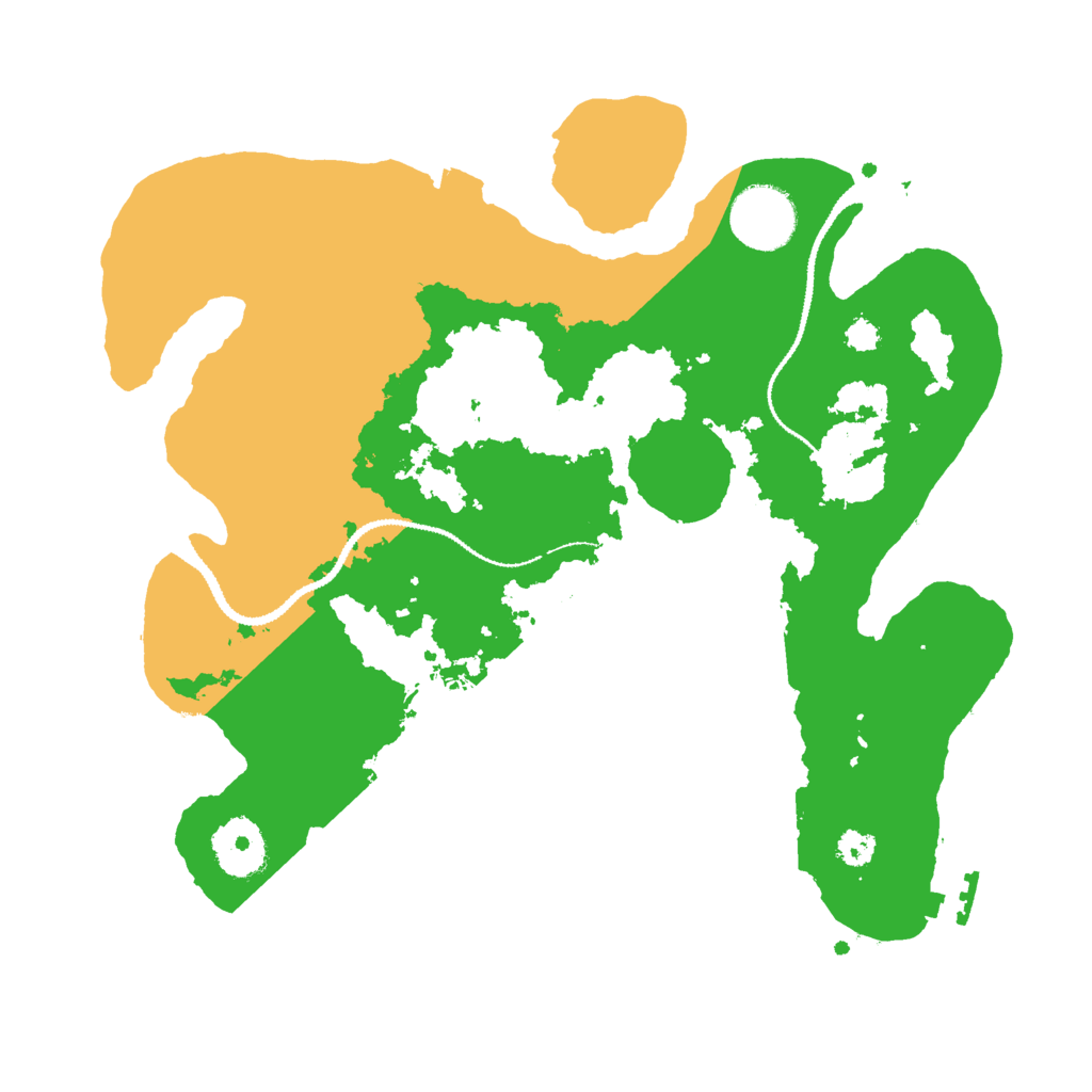 Biome Rust Map: Procedural Map, Size: 3000, Seed: 43945