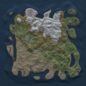 Thumbnail Rust Map: Procedural Map, Size: 4000, Seed: 2045070578, 16 Monuments