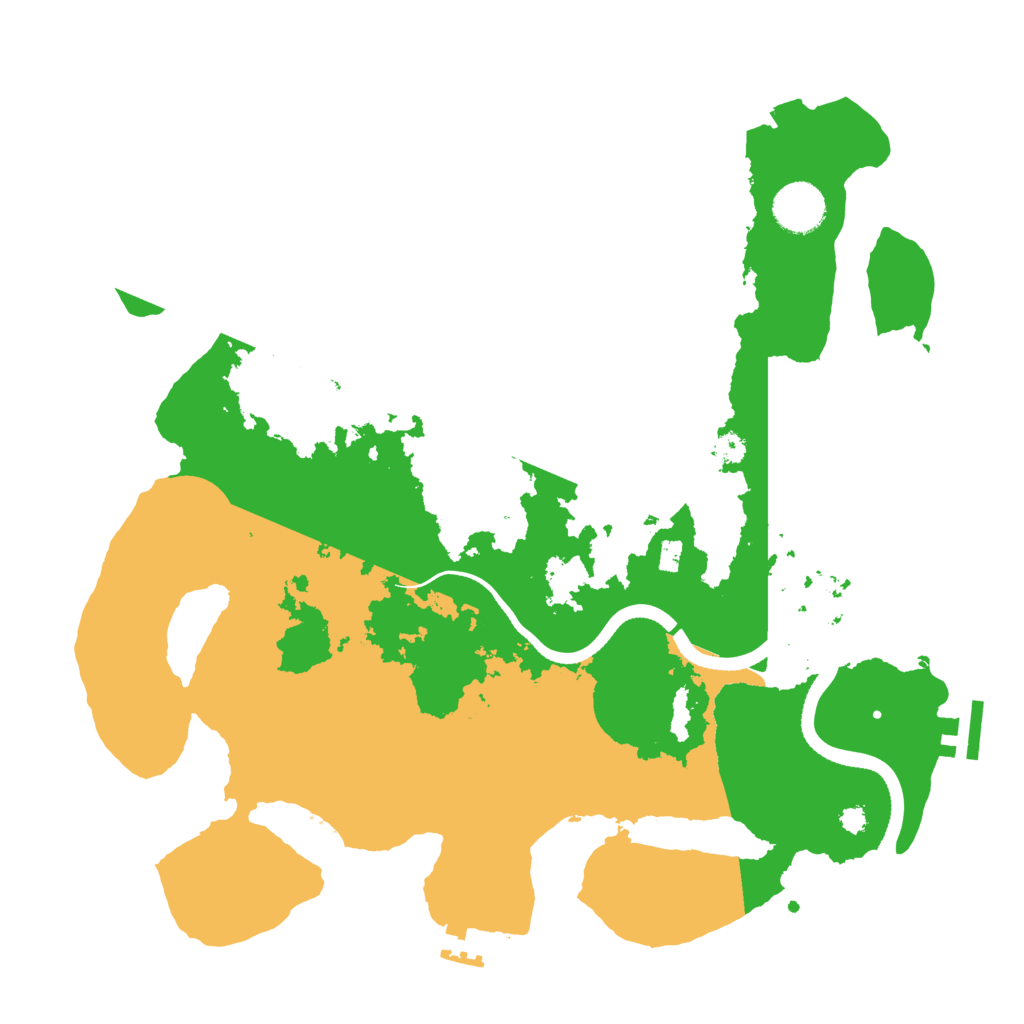 Biome Rust Map: Procedural Map, Size: 3500, Seed: 107210754