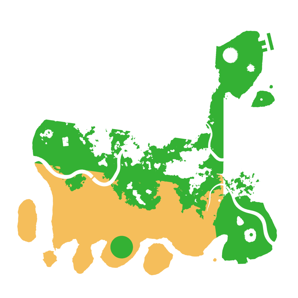 Biome Rust Map: Procedural Map, Size: 3500, Seed: 345260542