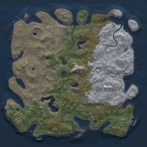 Thumbnail Rust Map: Procedural Map, Size: 4500, Seed: 1837326, 16 Monuments