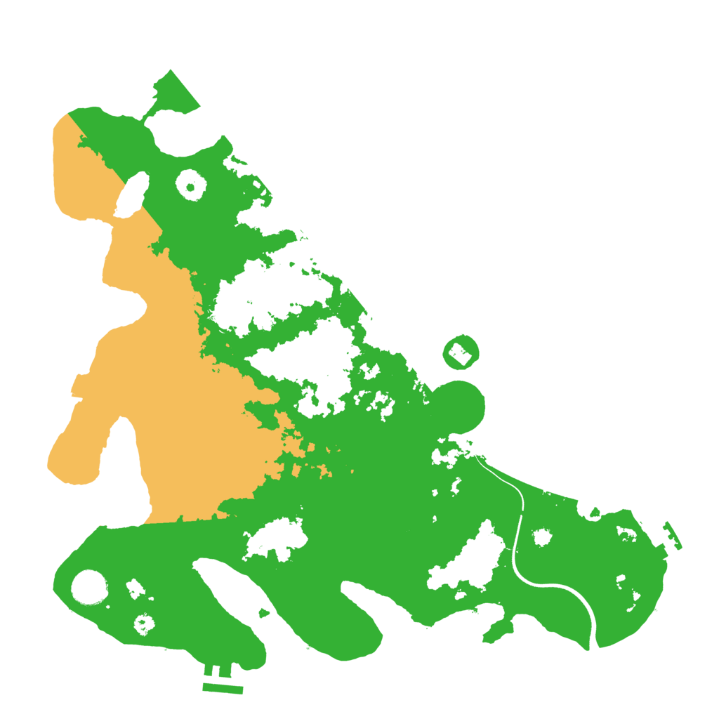 Biome Rust Map: Procedural Map, Size: 3600, Seed: 942032865