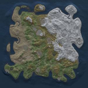 Thumbnail Rust Map: Procedural Map, Size: 4200, Seed: 1271804009, 18 Monuments