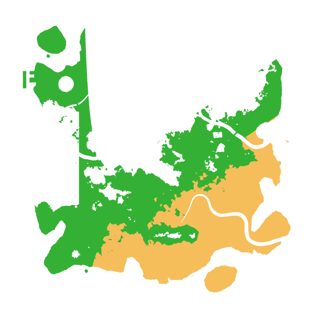 Biome Rust Map: Procedural Map, Size: 3700, Seed: 669228386