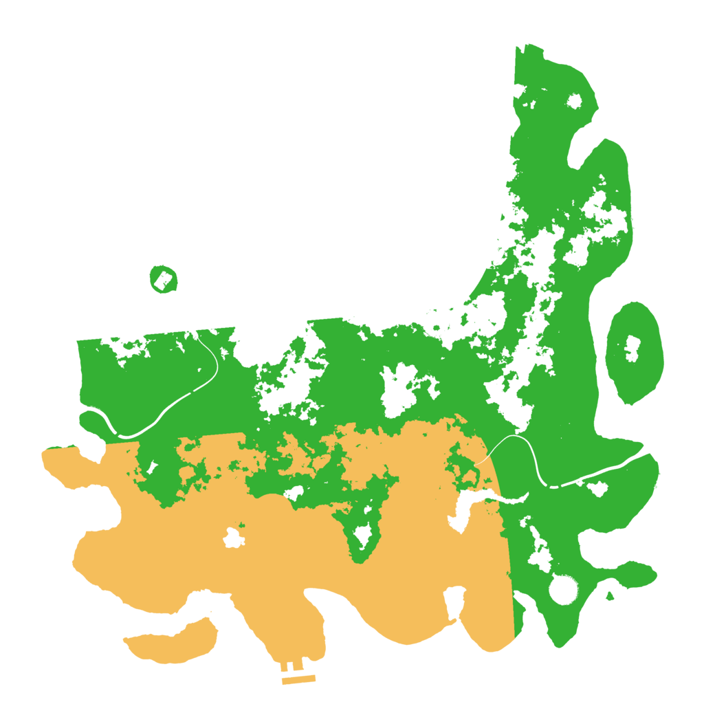 Biome Rust Map: Procedural Map, Size: 4250, Seed: 58234322