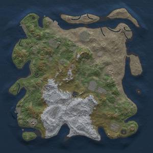 Thumbnail Rust Map: Procedural Map, Size: 4000, Seed: 157082375, 17 Monuments