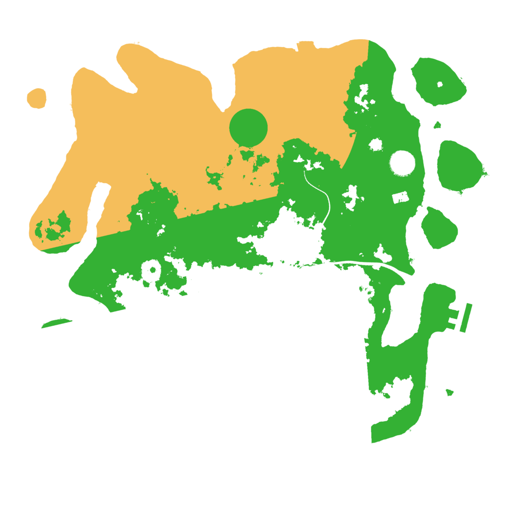 Biome Rust Map: Procedural Map, Size: 3500, Seed: 267862719