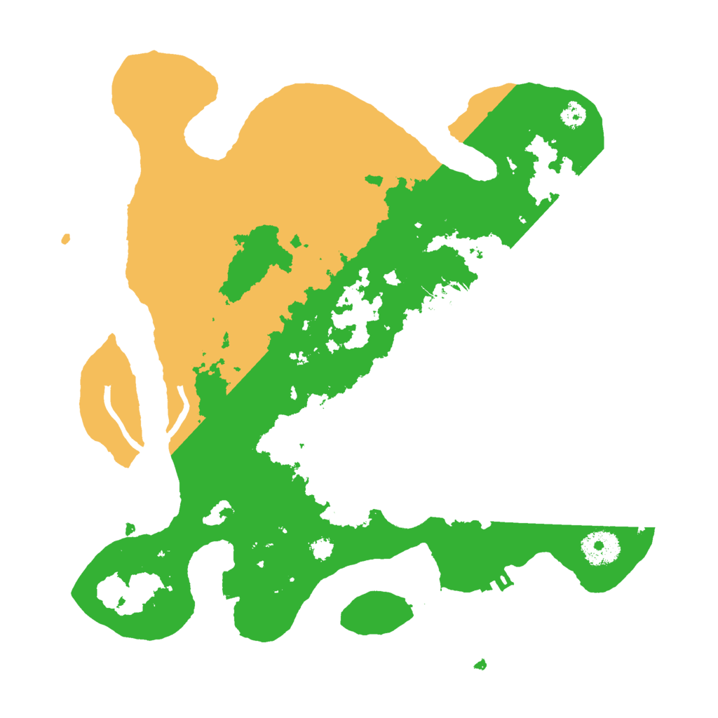 Biome Rust Map: Procedural Map, Size: 3000, Seed: 12445